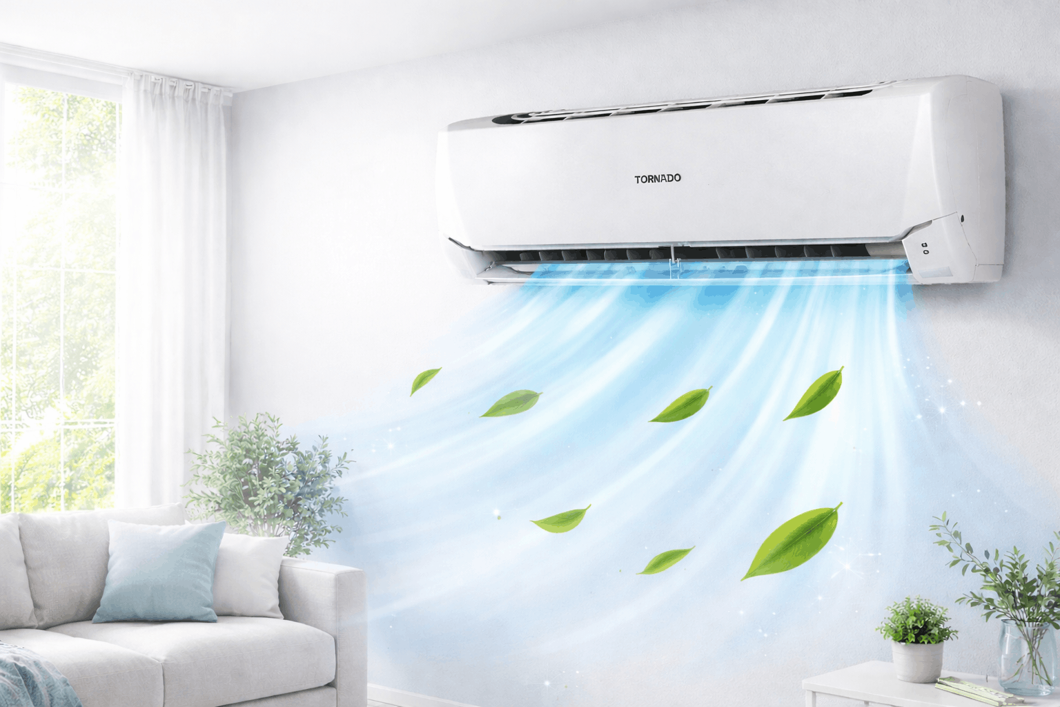 Climatiseur split TORNADO 2,25 CV Cool Digital Super Jet Blanc TH-C18BEE